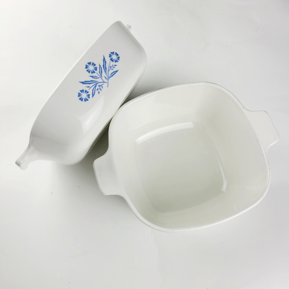 《Vintage》2 Corningware cornflower print